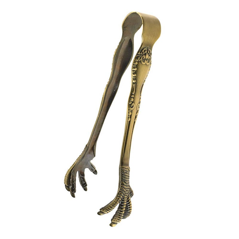 Barfly Talon Ice Tong, Antique Brass - Image 2